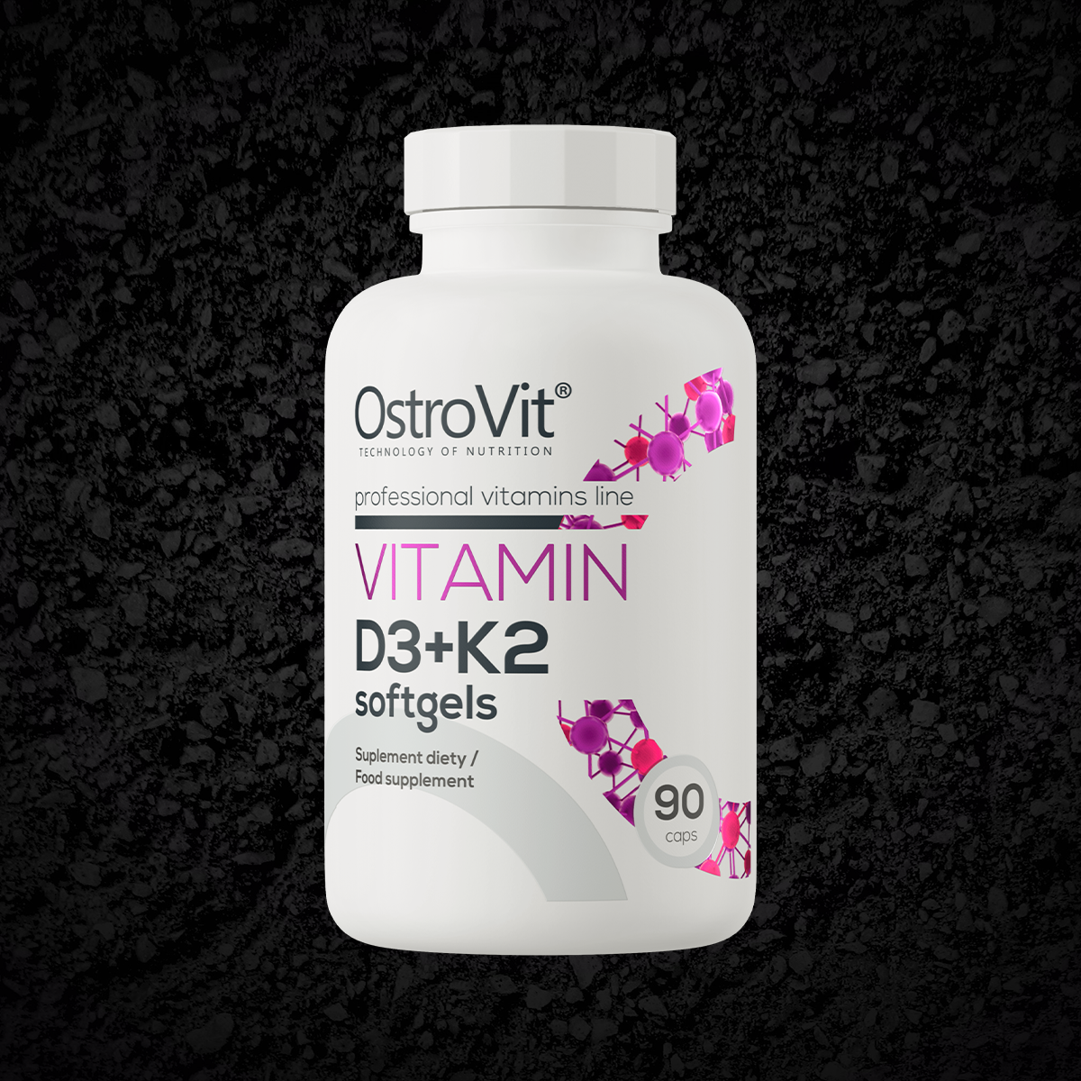 Ostrovit D Vitamīns + K2 eļļas kapsulās