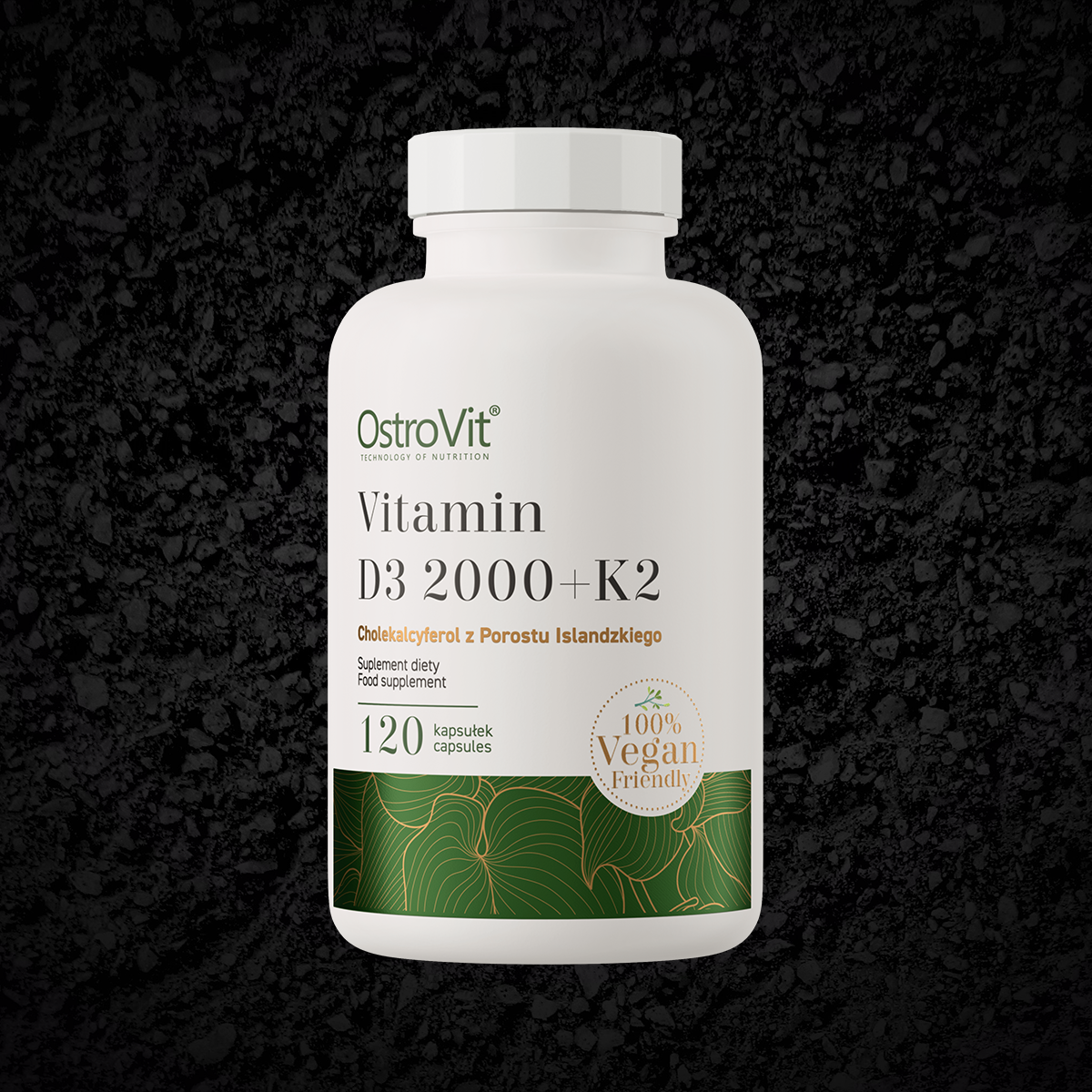 OstroVit D3-vitamiin + K2, 120 kapslit, 2000 RÜ (Vitamin D3 + K2). Toidulisand, vitamiinid.