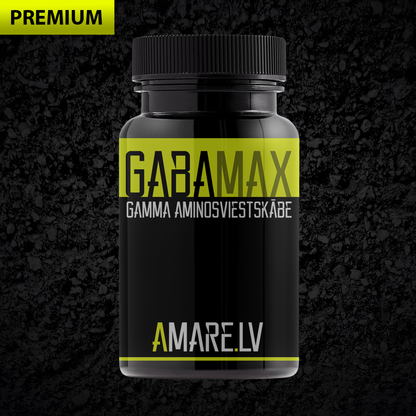 GABAMAX – Gamma-aminovõihape (GABA). Premium. 500 mg, 60 kapslit. Toidulisand, vitamiinid.
